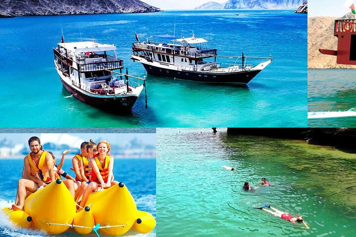 Experience the stunning waters of Musandam on a Dhow Cruise featuring exhilarating snorkeling scenic caves and a delightful buffet lunch perfect for creating unforgettable memories.